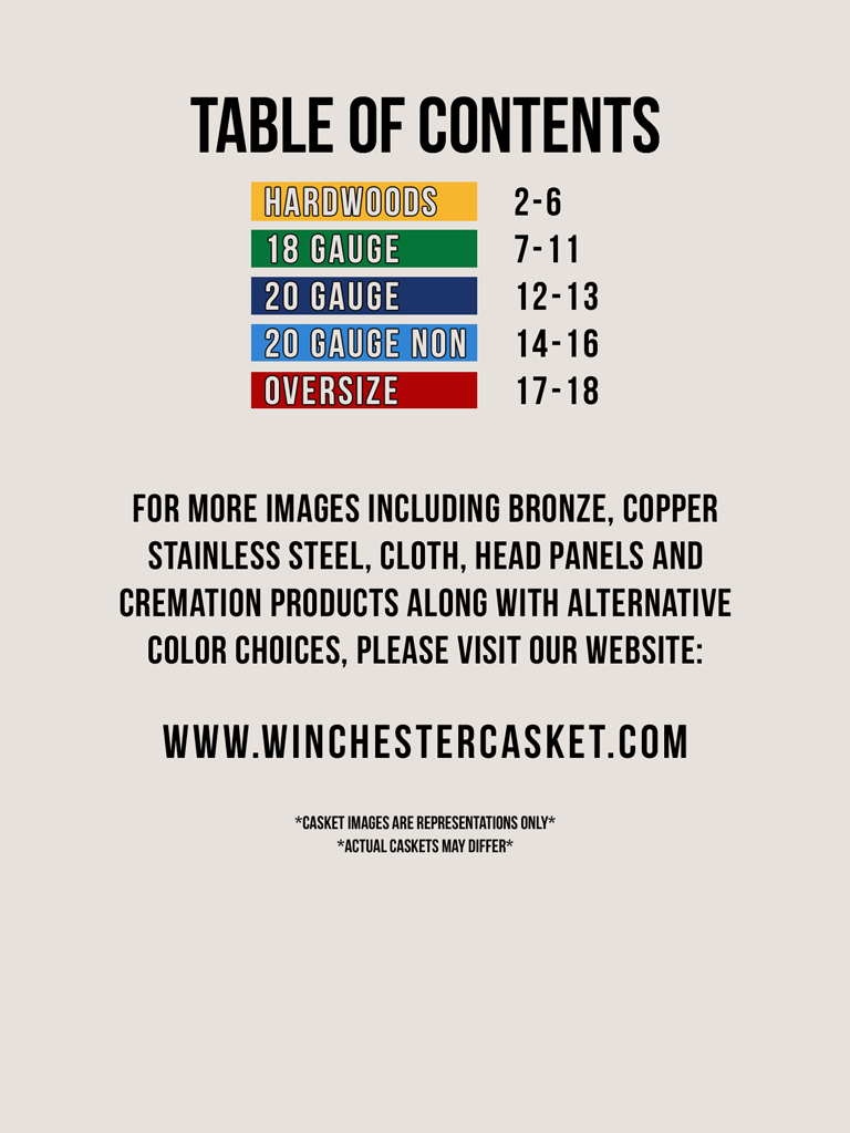 Page 1 Table of Contents